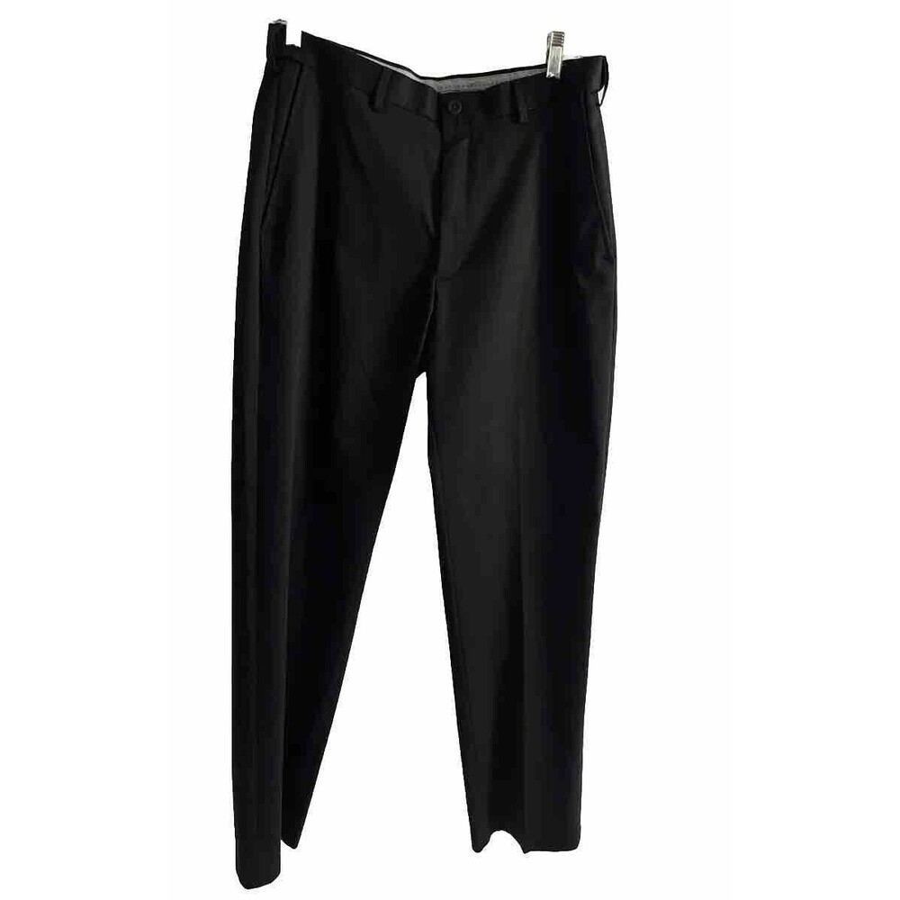34x34 iron free premioum khaki black men dress pants classic fit cotton/polyeste